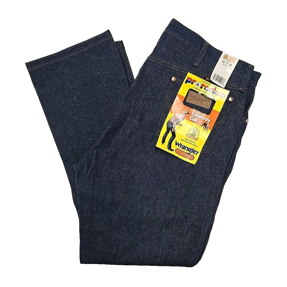 Wrangler Cowboy Cut 13MWZ Original Fit Jeans Rigid Indigo Men's Size 42x32 NWT